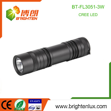 Factory Supply Custom Made EDC Haute Qualité Pocket Super Bright USA Cree XPE 3WATT Aluminium aaa led Flashlight